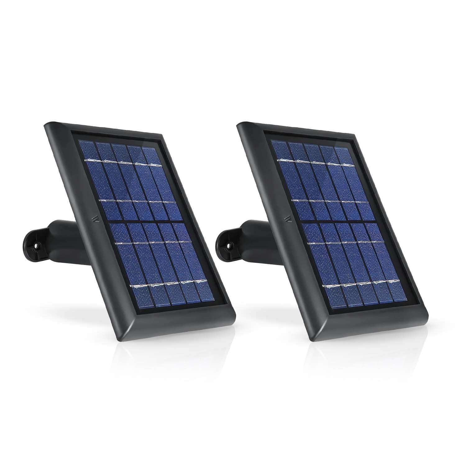 Solar Panel for Ring Spotlight Camera, Power Your Ring Spotlight Cam continuously with Our New Solar Charger - by Wasserstein (2 Pack, Black)