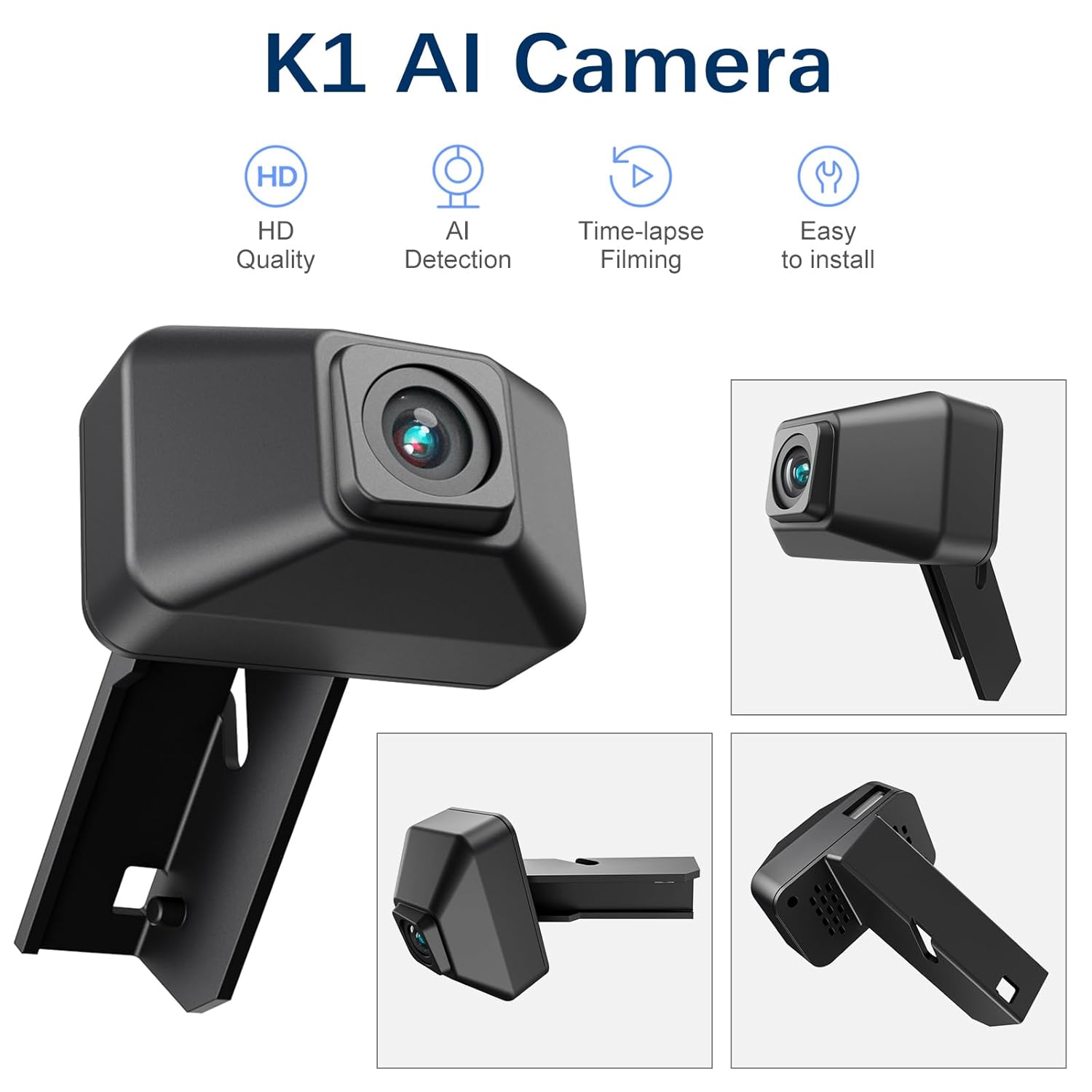 Creality K1 AI Camera 3D Printer Camera, Time Lapse Filming, AI Detection, HD Quality, Monitoring 3D Printing for Creality K1 / MAX