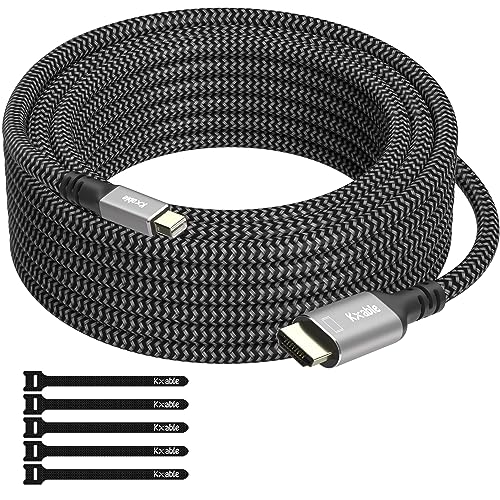 DisplayPort Cable: 4K Mini DisplayPort to HDMI Cable 15ft – Front View