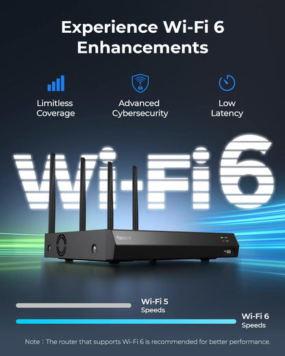 REOLINK 4K 16CH WiFi NVR with Wi-Fi 6 and 2.4/5 GHz – Side View
