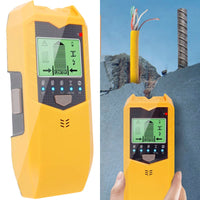 GUANSHANG Stud Finder Sensor 5 in 1 Battery Operated SH402 Wall Scanner Detector Portable Electronic Detector with LED Display and Audio Alarm Handheld Stud Detector for Wood AC Wire Metal ZM(yellow)