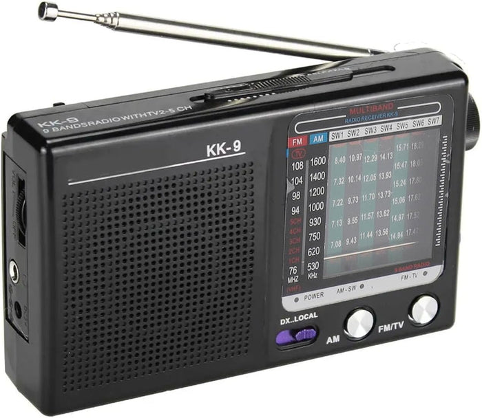 Radio Shortwave: Portable Digital Shortwave Radio with MP3 – Front View