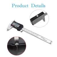 Electronic Digital Vernier Caliper 0-6 In/150mm Caliper Measuring Tool Stainless Steel Inch/Millimeter Conversion with Large LCD Screen for Length Width Depth Inner Diameter Outer Diameter