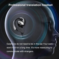 M8 Language Translator Earbuds,144 Languages Smart BT Translator Device,Ergonomic Touch Control Noise Reduction Two Way Real Time Translator Earphones