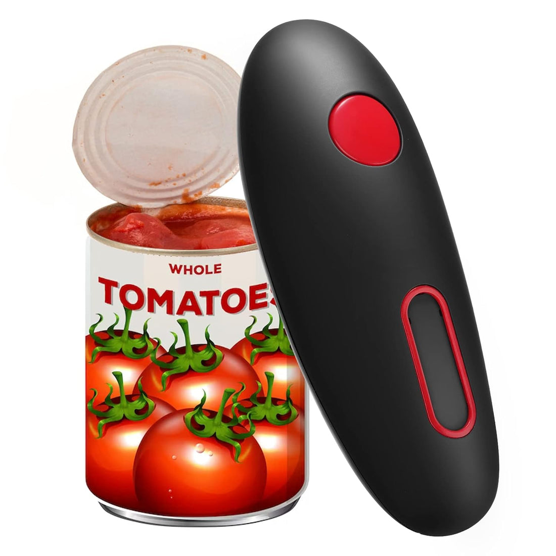 One-Touch Electric Can Opener Easy Open Any Can Sizes with Smooth Edge, Hands Free Battery Operated Electric Can Openers for Kitchen, Kitchen Gadgets Gift for Chef, Women, and Seniors with Arthritis