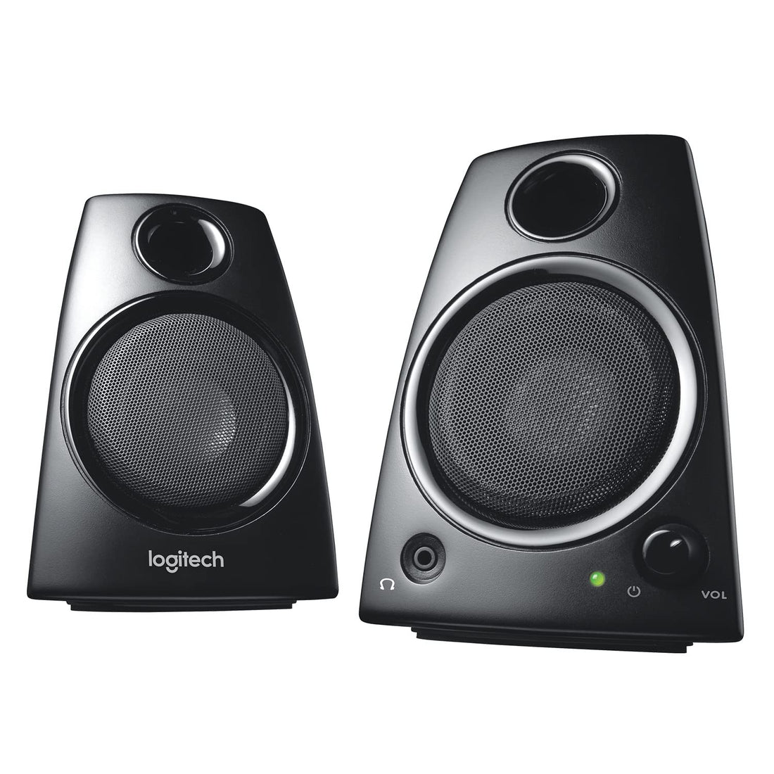 Logitech 3.5mm Jack Compact Laptop Speakers, Black (Z130)