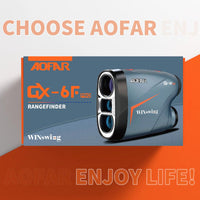 AOFAR GX-6F PRO Golf Rangefinder with Slope and Angle, Flag Lock with Pulse Vibration and Continuous Scan, 600 Yards Rangefinder for Distance Measuring, High-Precision Accurate Gift for Golfers