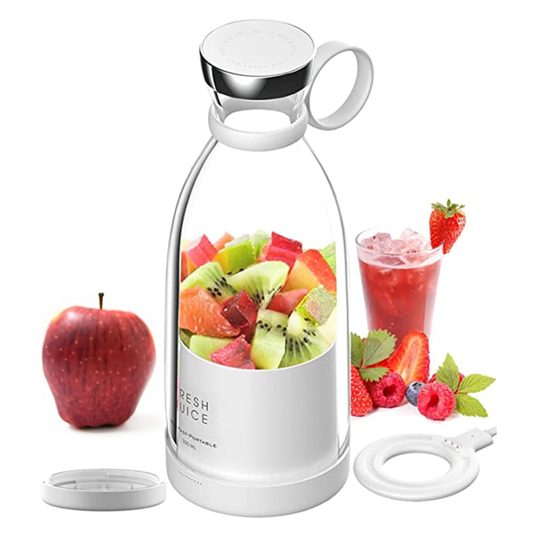 Portable Personal Blender for Fresh and Healthy Smoothies, Innovative Personal Blender for Busy Lifestyles and Travel Enthusiasts, 350ml