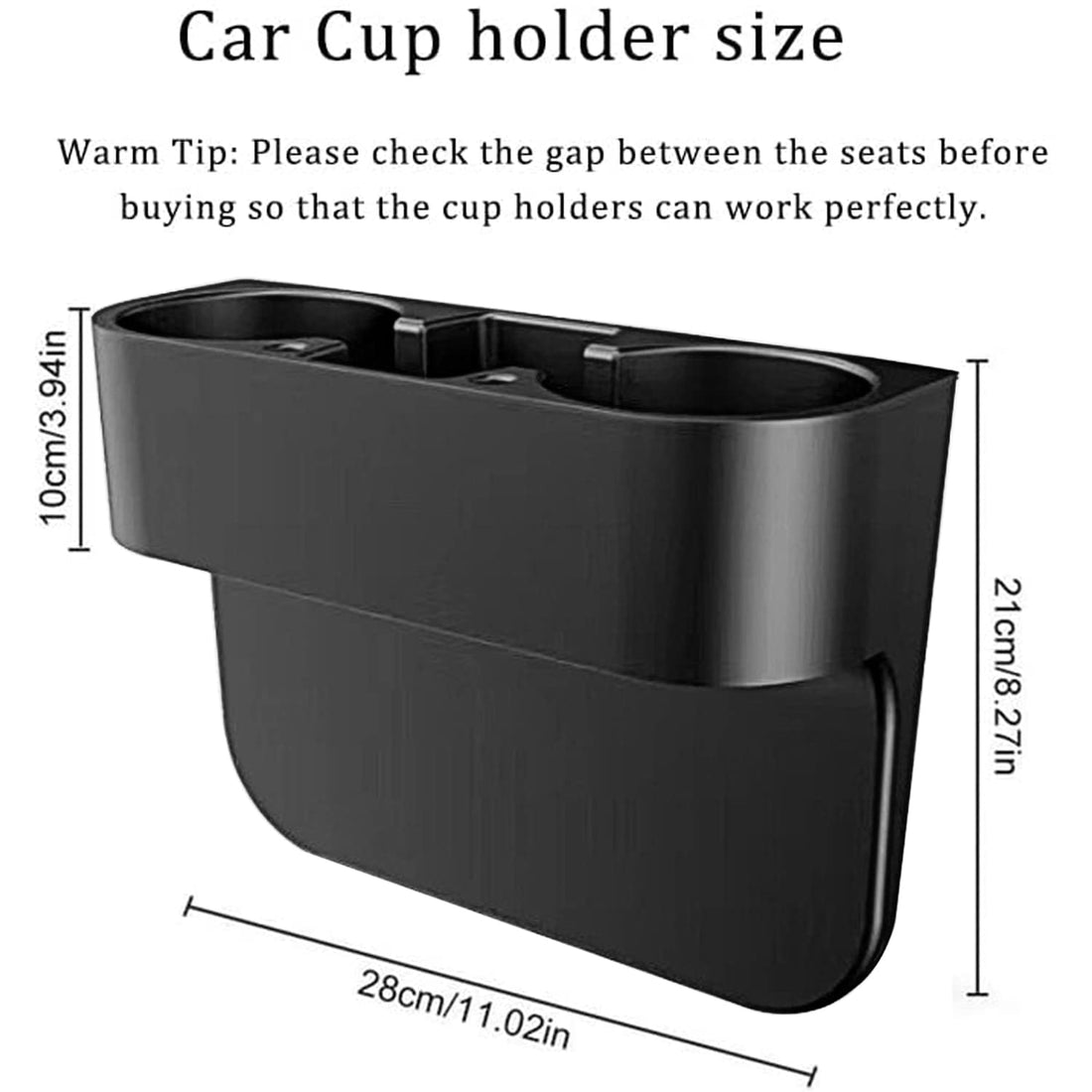 Aulesse Car Cup Holder,Cup Holder for Car,Cans Bottled Food Holder Phone Holder（1Pack