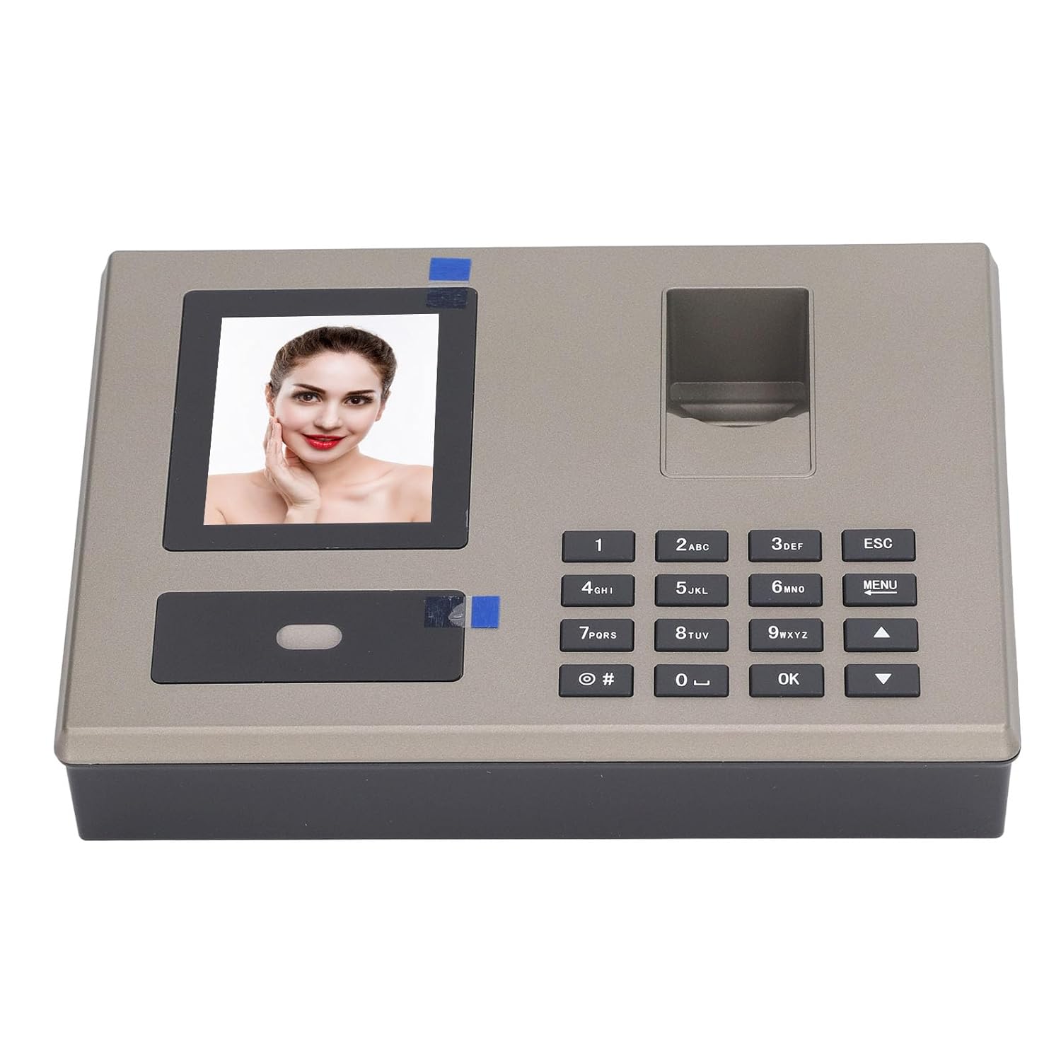 Employee Attendance Machine, Biometric Time Attendance 100‑240V Warm Voice Prompt with Warm Voice for Small Business (US Plug)