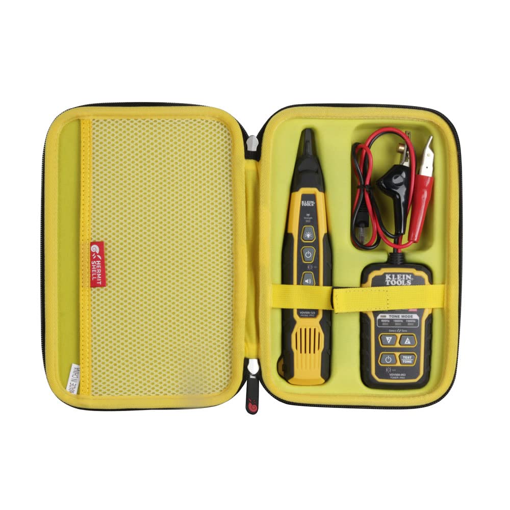 Hermitshell Travel Case for Klein Tools VDV500-063 Toner-Pro Tracer Tone Generator + VDV500-123 Cable Tracer Probe-Pro Tracing Probe