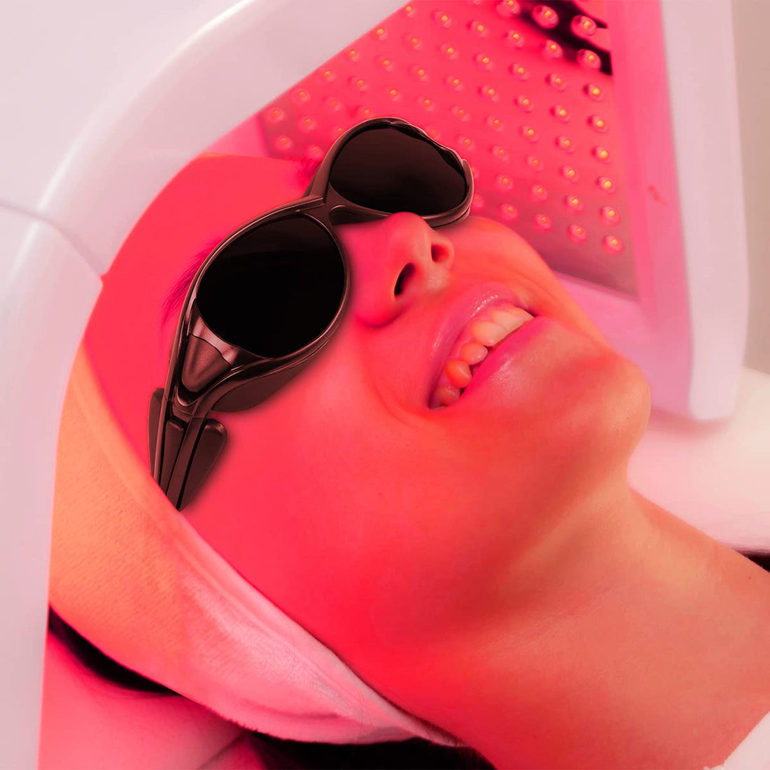 Red Light Therapy Glasses, Tanning Glasses for Eye Protection