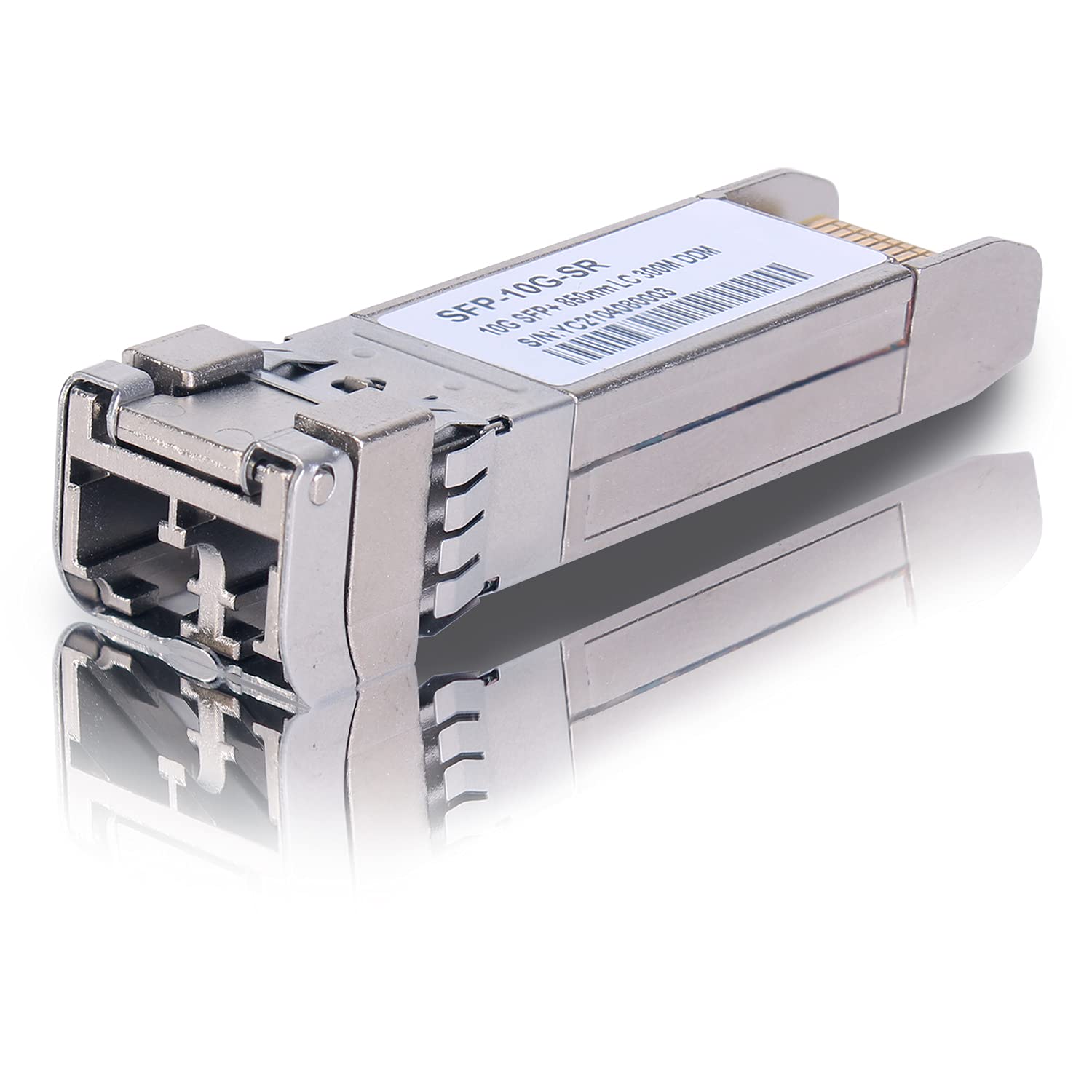 10G Sfp LC MMF300m 10GBase-SR SFP+ Transceiver, 10G 850nm MMF, up to 300 Meters, Compatible with Cisco SFP-10G-SR, Meraki MA-SFP-10GB-SR, Ubiquiti UF-MM-10G, Mikrotik, Netgear, D-Link