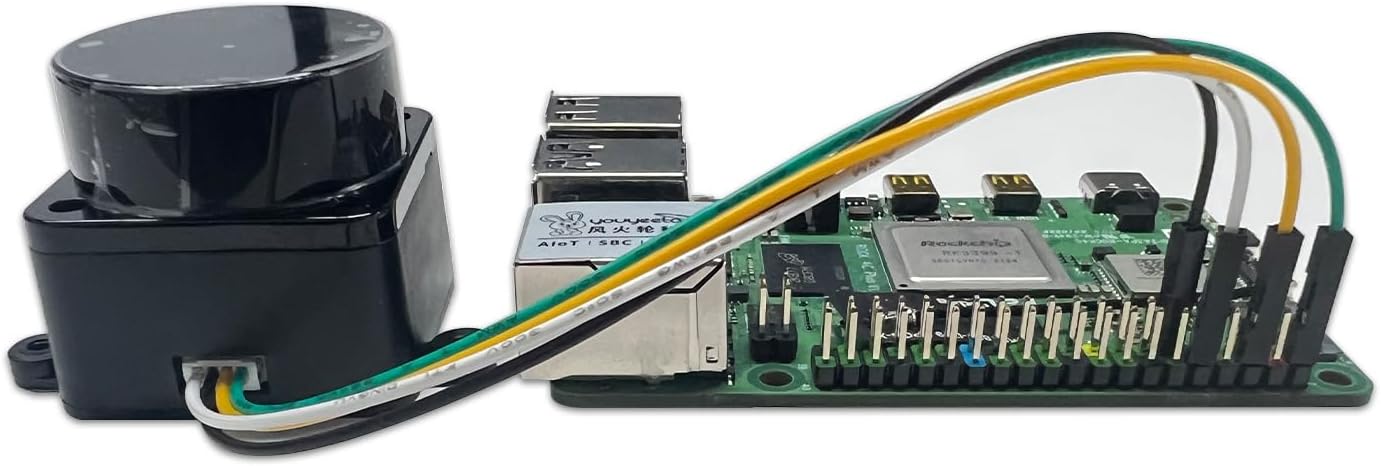 WayPonDEV FHL-LD19 360 Degree 2D Lidar Distance Sensor Kit – Close-up Detail