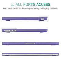 May Chen Compatible with [2022 Newest Release] MacBook Air 13.6 Inch Model A2681, Plastic Hard Shell Case for MacBook Air 13 inch Apple M2 Clip with Liquid Retina Display Fits Touch ID, Deep Purple