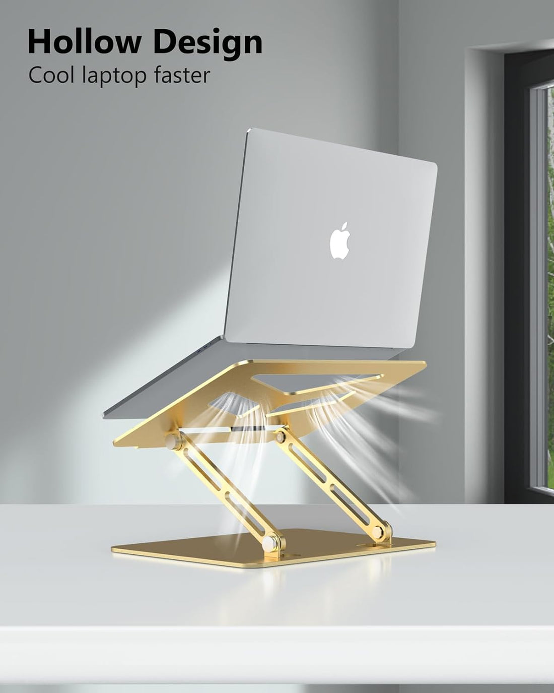 JCZT Laptop Stand for Desk, Golden