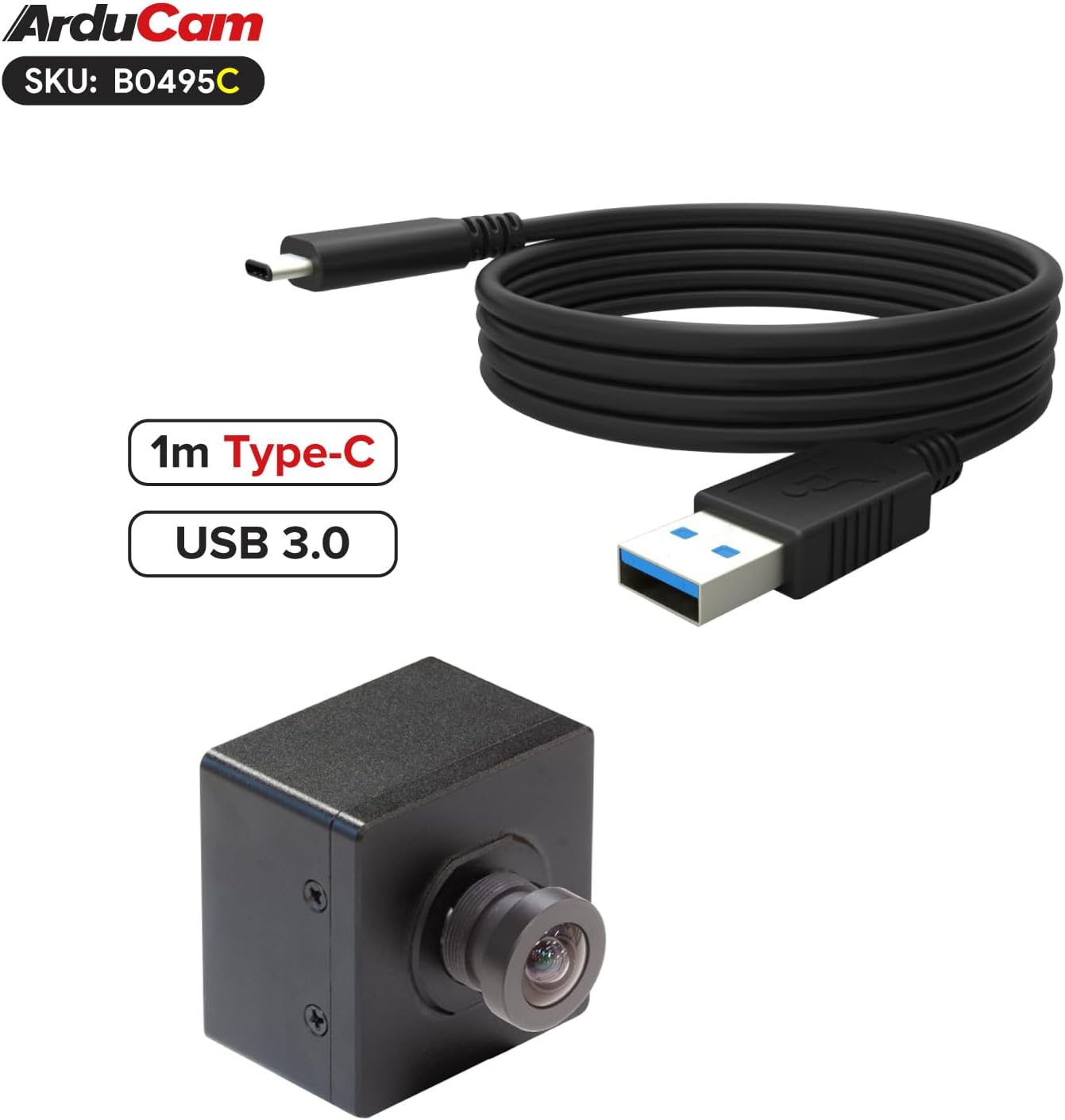Arducam USB 3.0 Camera: 960 * 600@80fps High-Speed Global – Side View