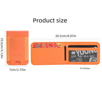Rxuiael Stretchy Magsafe Wallet for iPhone 12 iPhone 13 & 14 & 15 Series Card Holder Magnetic Wallet Apple Wallet for Women Men,Fit 6 Cards, Orange-1, Simple