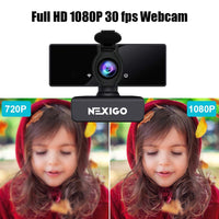 1080P Business Webcam with Dual Microphone & Privacy Cover, 2021 [Upgraded] NexiGo USB FHD Web Computer Camera, Plug and Play, for Zoom/Skype/Teams Online Teaching, Laptop MAC PC Desktop