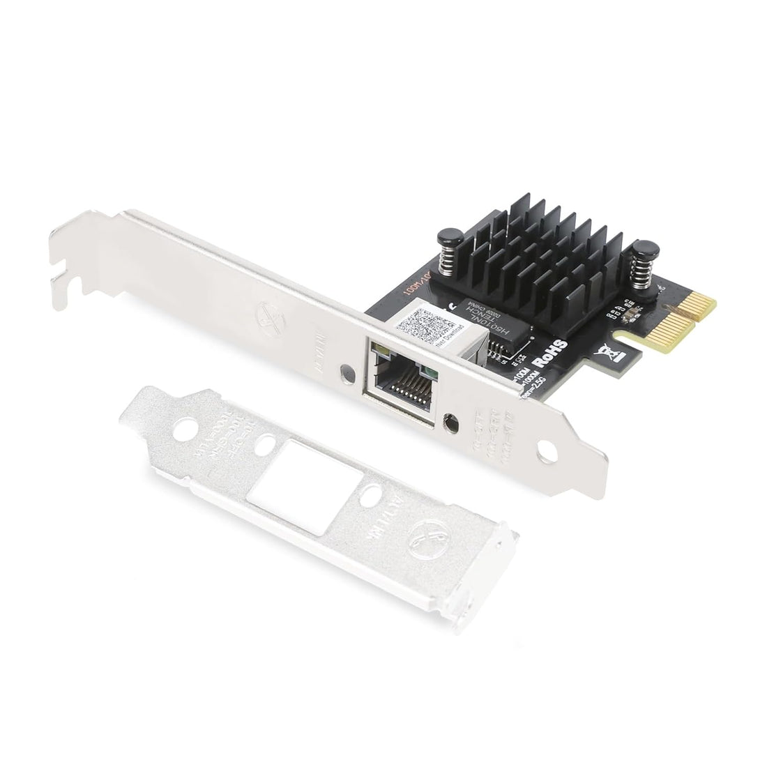 2500/1000/100Mbps Gigabit Ethernet Network Card, 2.5GBase-T PCIe NIC with Realtek RTL8125 Controller, Single RJ-45 Port, PCIe 2.1 x1, Support PXE Support Windows Server/Ubuntu/Centos/Debian