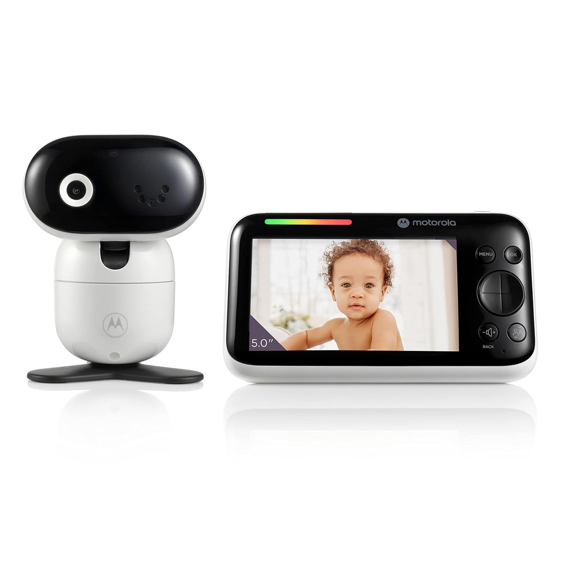 Motorola Baby Monitor PIP1510 - 5" WiFi Video Baby Monitor with Camera & Wall Mount, HD 1080p - Connects to Smart Phone App, 1000ft Range, Two-Way Audio, Remote Pan-Tilt-Zoom, Room Temp, Lullabies