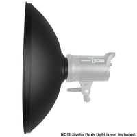 Neewer 16 inches/41 centimeters Aluminum Standard Reflector Beauty Dish with White Diffuser Sock for Bowens Mount Studio Strobe Flash Light Like Neewer Vision 4 VC-400HS VC-300HH VC-300HHLR VE-300