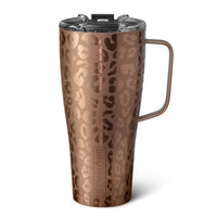 BrüMate Toddy XL - 32oz 100% Leak Proof Insulated Coffee Mug with Handle & Lid - Stainless Steel Coffee Travel Mug - Double Walled Coffee Cup (Gold Leopard)