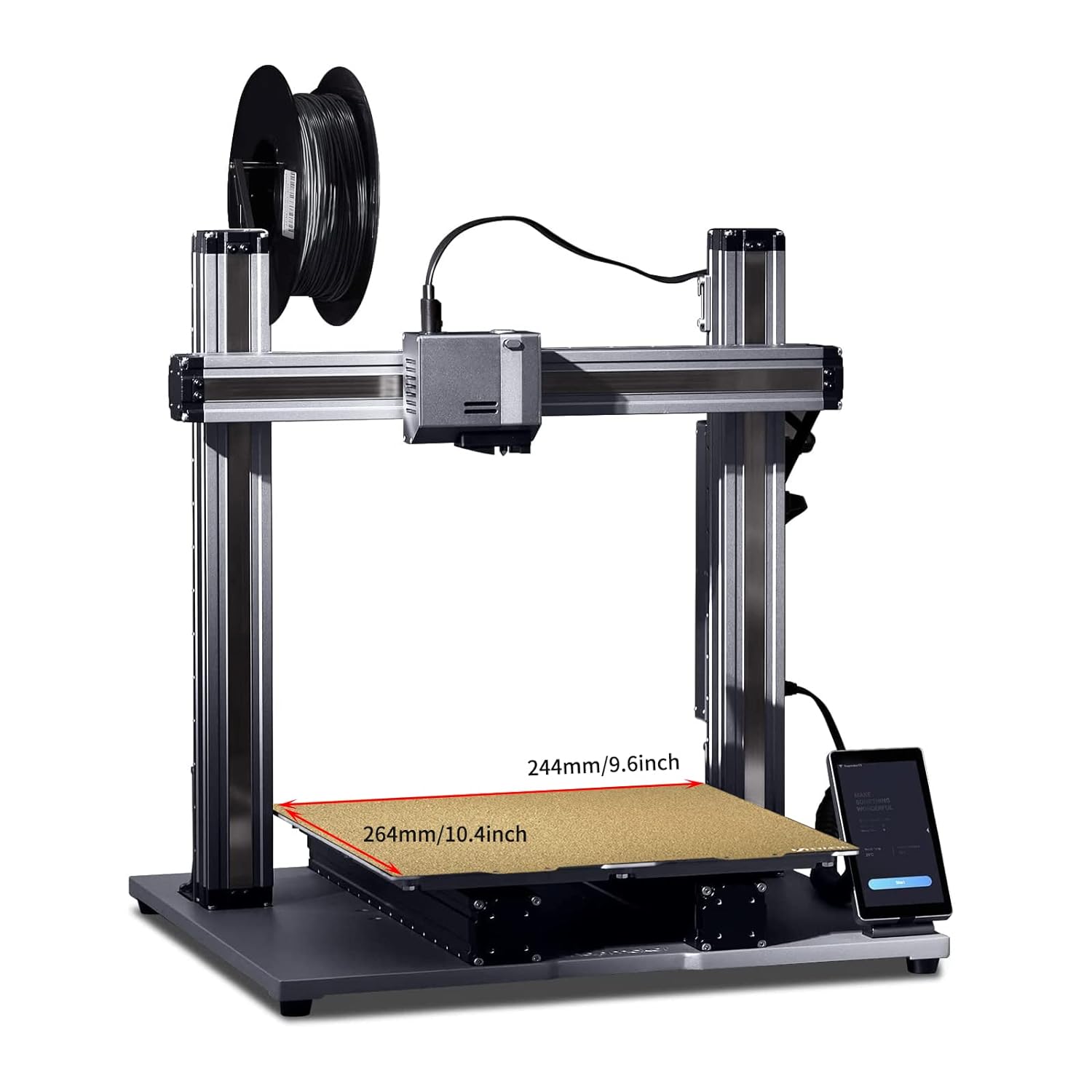 FYSETC 3D Printer Accessories SnapmakerA250T A250 Printing Platform: Smooth PEI - Textured Build Plate Heated Bed Surface with Sticker Adhesive 244x264mm/9.6x10.4inch¡­