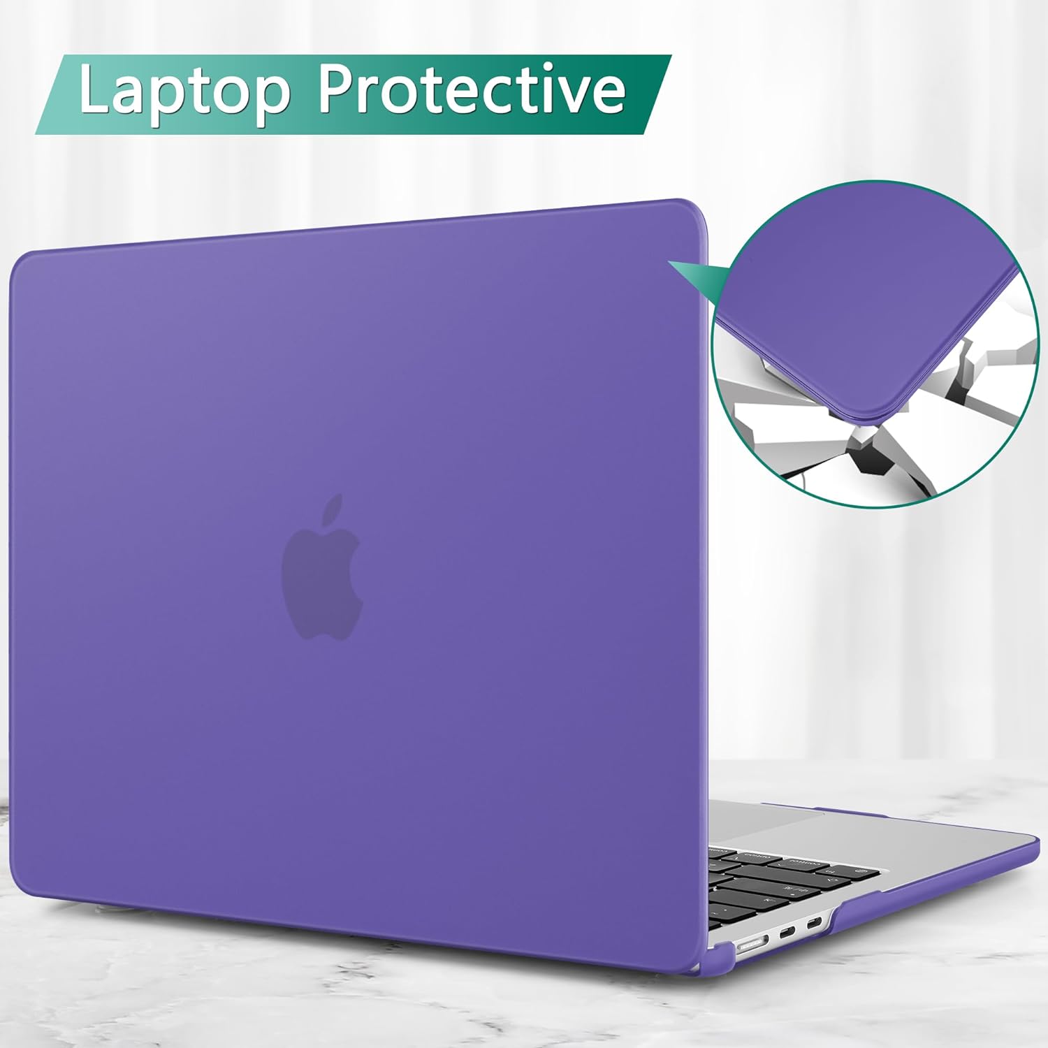 May Chen Compatible with [2022 Newest Release] MacBook Air 13.6 Inch Model A2681, Plastic Hard Shell Case for MacBook Air 13 inch Apple M2 Clip with Liquid Retina Display Fits Touch ID, Deep Purple