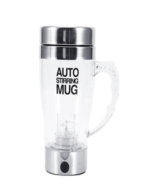 Mengshen Self Stirring Mug - Multipurpose Mixer Auto Stir Coffee Tea Cup Portable Electric Stainless Steel Transparent, A034