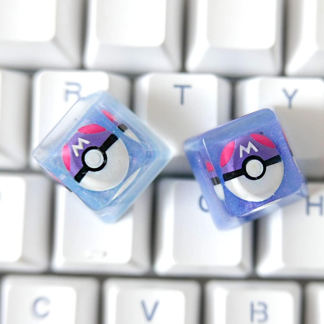 Gaming Keycaps Resin Keycaps for Cherry MX Swtiches Handmade (Style4)