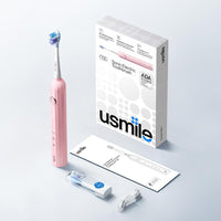 usmile Sonic Electric Toothbrush Sonic Toothbrush, USB Rechargeable Sound Electric Toothbrush for Adults and Children with 3 Modes & Timer, 1 Charge Enough for 6 Months, Y1S Pink