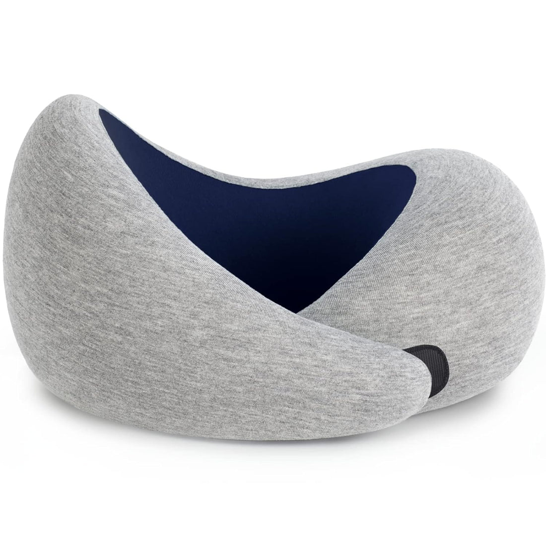 OSTRICHPILLOW Go Travel Pillow with Memory Foam for Airplanes, Car, Neck Support Flying, Power Nap Pillow, Accessories Women and Men - Colour Blue