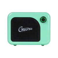 GTRS Guitar Amp Mini Portable Amplifier 5 Watt for Electric Guitar Rechargeable Support Bluetooth Connection with Mobile Devices Green