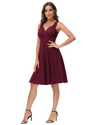 GRACE KARIN Women's 50s 60s Vintage Sleeveless V-Neck Cocktail Swing Dress