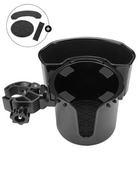 JOYTUTUS Stroller Cup Holder, Cup Drink Holder for Bottle with Handle, 2-in-1 Multifunctional Cup Bottle Holder + Large Storage Box, Fit for Bike, Walker, Wheelchair, Treadmill, Camper, Scooter