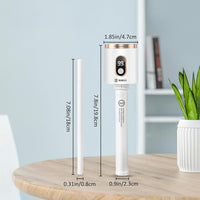 Small Portable Humidifier, Portable Travel Battery Operated Humidifier with Container Diversity, Max 7Hrs, Auto Shut Off, Ultra-Quiet, USB Rechargeable Humidifier for Hotel,Office, Bedroom,Plants