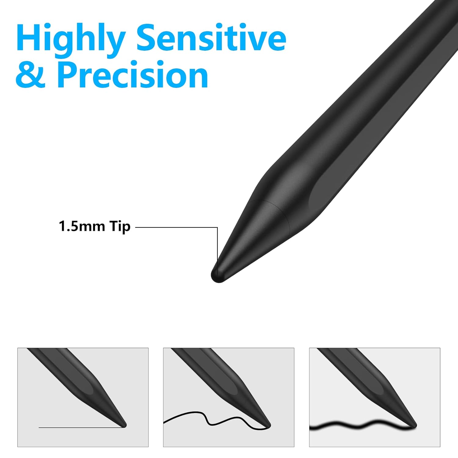 Stylus Pen for iPad with Palm Rejection,Stylus Pencil for iPad Pro 11/12.9 (2018-2022) , iPad 9th/8th/7th/6th Gen, iPad Air 5th/4th/3rd Gen, iPad Mini 6th/5th Gen