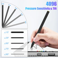 MoKo Stylus Pen for Surface, Fast Charge Surface Pen for Microsoft Surface Pro 9/8/X/7/6/5/4/3 Surface 3/Go/Book/Laptop/Studio, MPP2.0 & 4096 Pressure Tilt Digital Pen, Magnetic and Palm Rejection