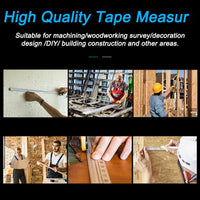 Smgda Retractable Steel Tape Measure 7.5 Meters Thickened Self-Locking Woodworking Tool Ruler