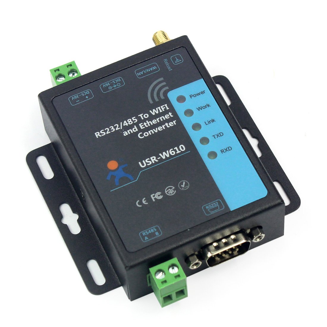 BGNing/USR bgning usr-w610 Serial to WiFi ethernet Wireless Converter rs232 rs485 Serial Server Support watchdog modbus Gateway TCP udp