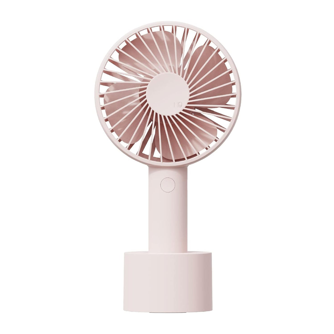 AISOLOVE Handheld Fan, Portable Fan with Fan Stand, USB Rechargeable Personal Fan with 3 Speed for Travel, Outdoor, Indoor, Commute, Office-Pink