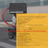 BAANOOL TK401 A/B 4G GPS Tracker for Electric Bikes No Monthly Fee E-Bike Tracker Device Mini Intelligent Hidden Locator (BAANOOL-401A)