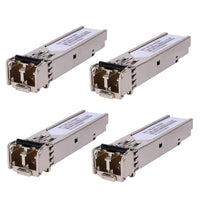 4 PCS 1.25G 850nm Multimode SFP LC Transceiver Fiber Module 550 Meters 1000Base-SX LC MMF for Cisco GLC-SX-MMD/SX-MM/SFP-GE-S,Fortinet,Ubiquiti UniFi UF-MM-1G,Mikrotik S-85DLC05D Meraki MA-SFP-1GB-SX