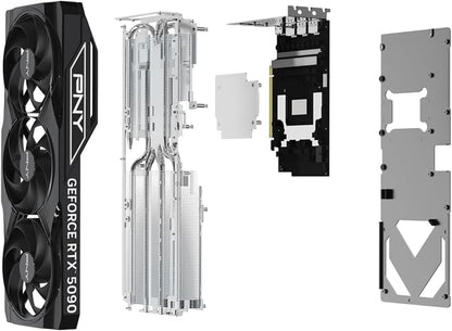 GeForce RTX 5090 Triple Fan Graphics Card – Back View