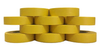 TradeGear Electrical Tape Yellow Matte – 10 Pk Waterproof, Flame Retardant, Strong Rubber Based Adhesive, UL Listed – Rated for Max. 600V and 80oC Use – Measures 60’ x 3/4" x 0.07"