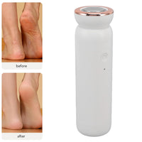 Electric Foot Callus Remover, USB Rechargeable Pedicure Tool with 3 Grinding Heads for Foot Skin Portable Foot File Pedicure Tools (White)