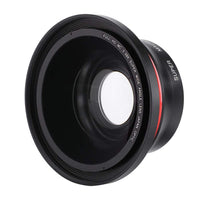 37mm 0.39X Professional HD Wide Angle Lens with Macro Lens and 37mm Phone Clip for Camcorder DSLR Camera