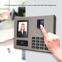 Employee Assistance Machine, Warm Voice Notice Biometric Attendance Hours Automatically Calculated 100-240V with Warm Voice for Small Business (US Plug)