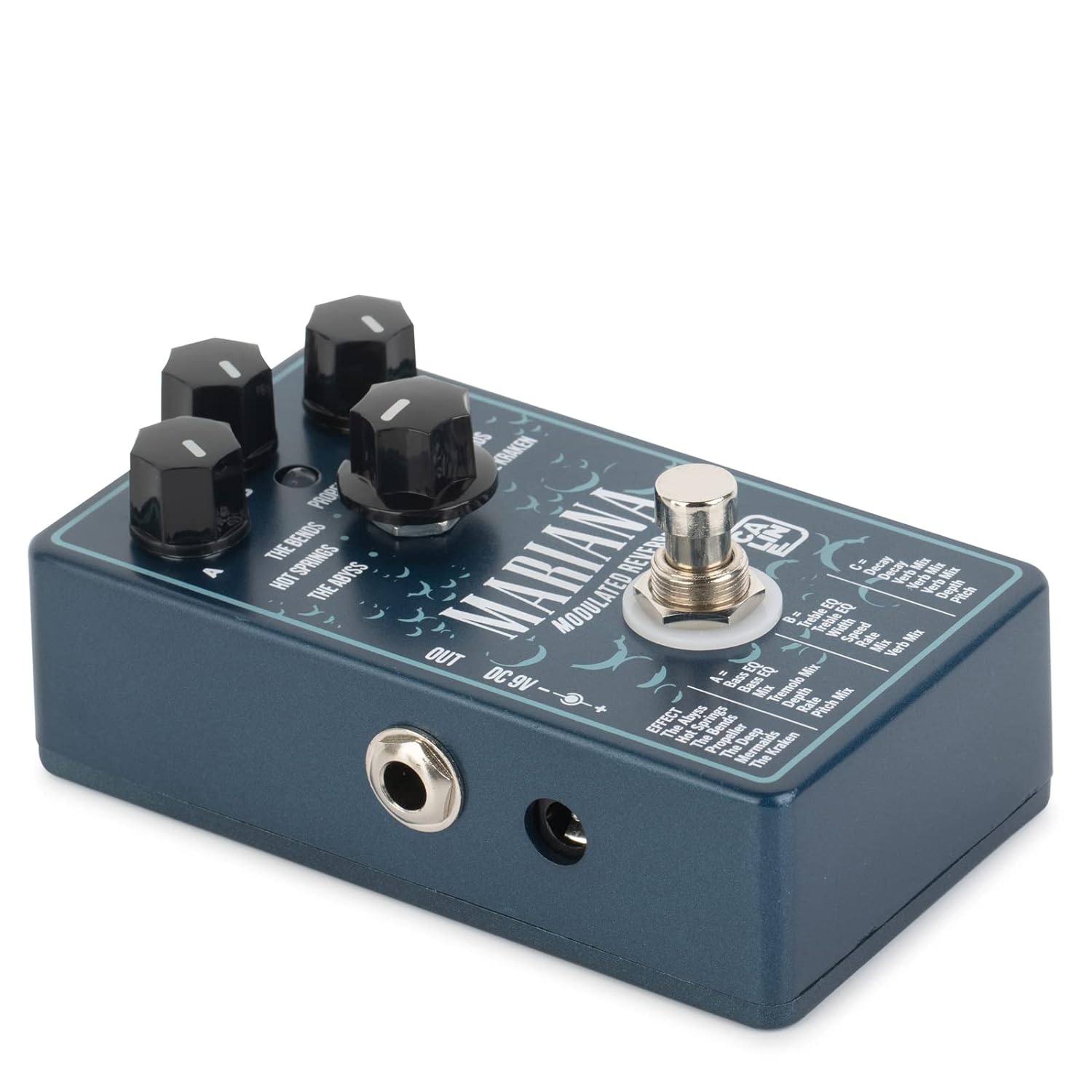 Caline CP-507 Mariana Modulated Reverbs Pedal (7 Kinds of Reverb) Aluminum Alloy Casing